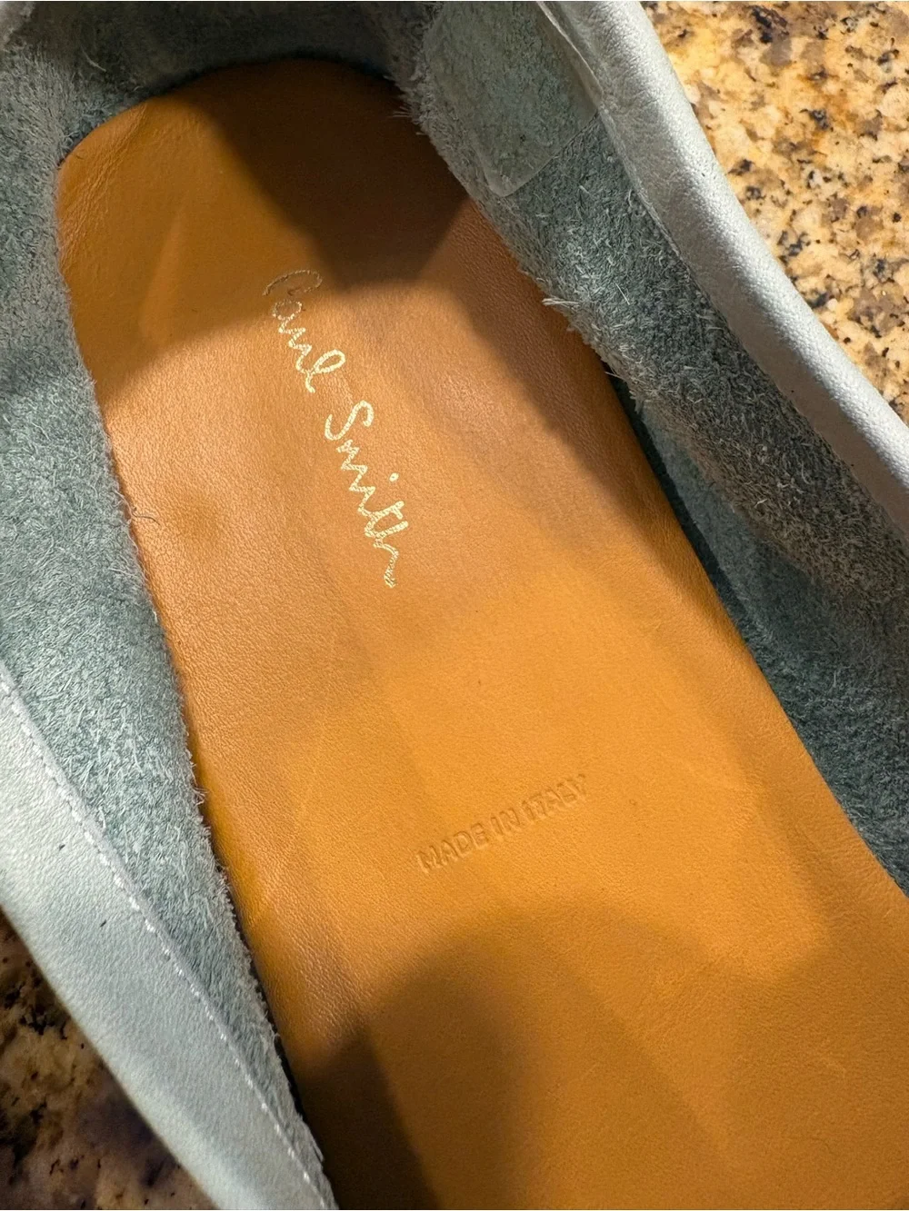 Paul Smith Calfskin Nubuk Leather Men’s Penny Loafers Size 11 Mint Green